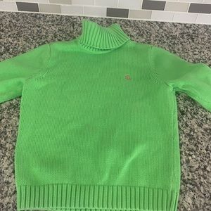 Petite small  Lauren  Ralph Lauren green sweater